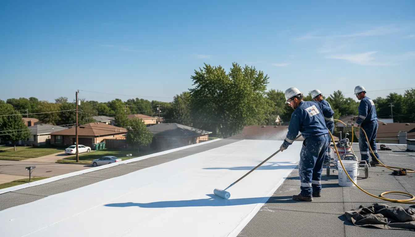 Commercial roof coating in Tuskahoma, OK near me